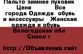Пальто зимнее пуховик › Цена ­ 2 500 - Все города Одежда, обувь и аксессуары » Женская одежда и обувь   . Вологодская обл.,Сокол г.